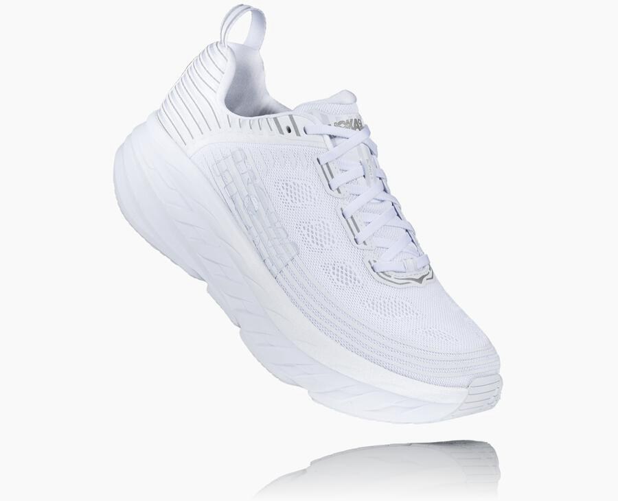 Hoka One One Tenisky Panske Biele - Bondi 6 - 82309-TAVM